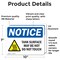 Signmission Hot Surface Sign, 7 in H x 10 in W, Vinyl Decal OS-2PACK-NS-D-710-L-18525 - alternate 3